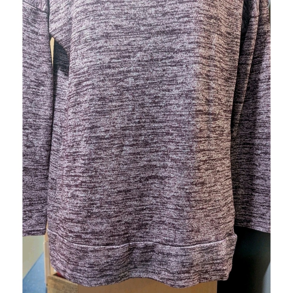 Athleta Womens Pose Layer Ease Crossover T-Back Top Heathered Plum Stretch Small - Picture 3 of 12